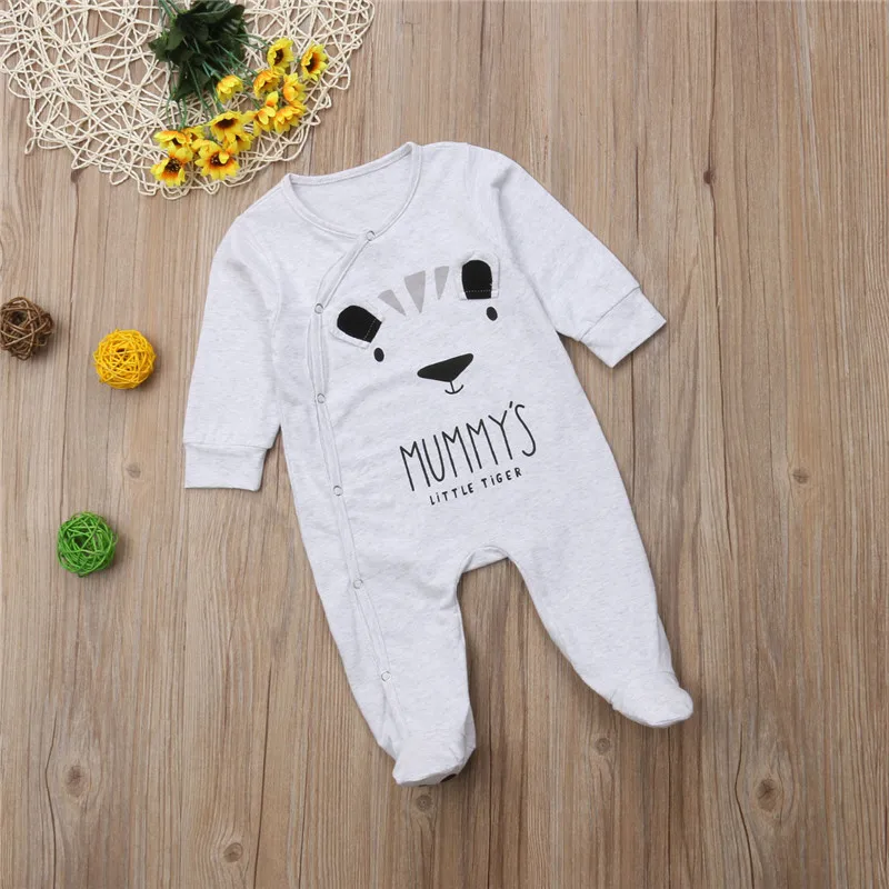 Emmababy для маленьких девочек s из хлопка мальчиков с рисунком панды комбинезон