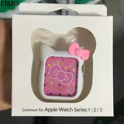 EIMO новые крышка силиконовый чехол для Apple Watch группа 3/2/1 42 мм/38 мм iwatch резиновая полный Экран протектор прекрасный мультфильм Shell