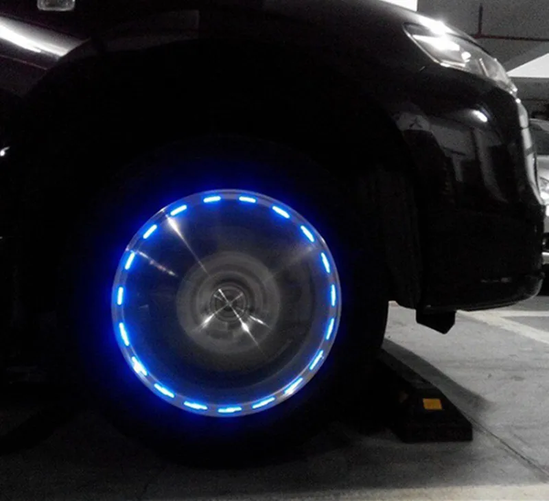 

Car-styling Solar Energy Decor Lamp Wind Fire Wheels Led Flash Tyre Light for Toyota corolla rav4 camry prius hilux avensis vers