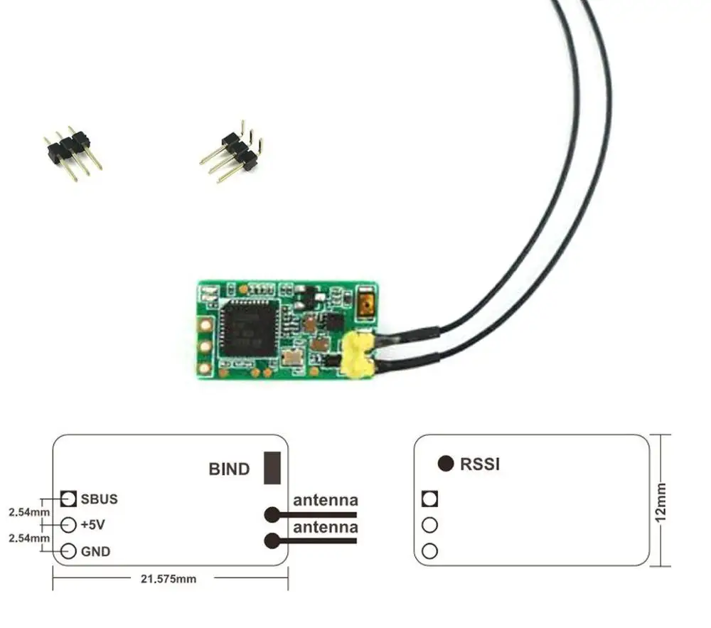 Мини приемник Frsky XM + Micro 16CH для помещений FPV маленький квадроцикл PWM SBUS US FCC / EU LBT