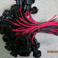 T10 авто лампы держатель гнезда черный/красный провод 17 см