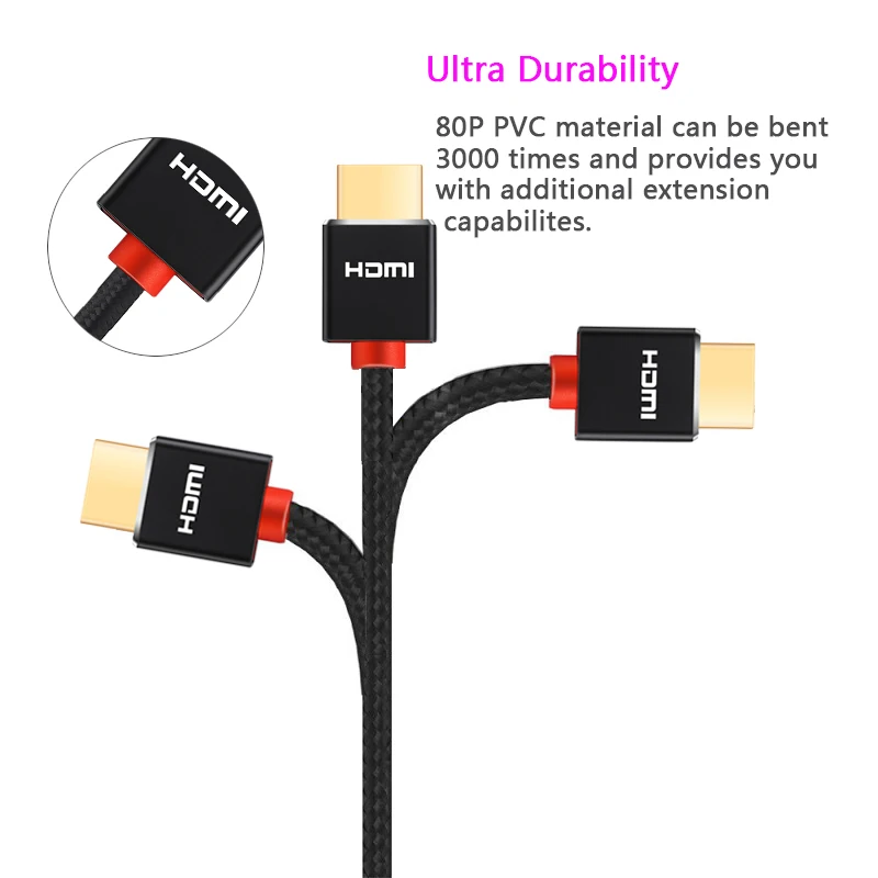  Lungfish Ad Alta Velocità Cavo HDMI con ARC Ethernet Nuovo Standard Supporta 1080p 3D Audio di Rito
