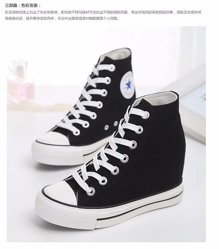 KUYUPP High Top Canvas Women Shoes Espadrilles Spring Autumn Womens Wedges Shoes Lace Up Casual Shoes For Female Sapatilha YD120 (22)