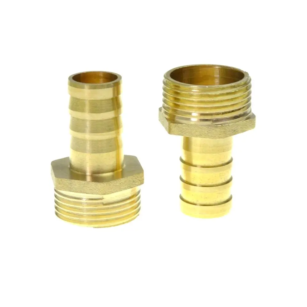 

10mm 8mm Male M10*1 Brass Barbed Fitting Coupler Connector