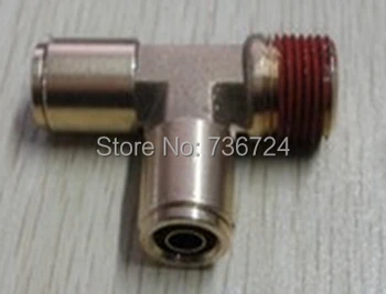 

tube size 3/8-1/8 npt thread Tee ,run male NPT, DOT fitting brass fitting air fitting