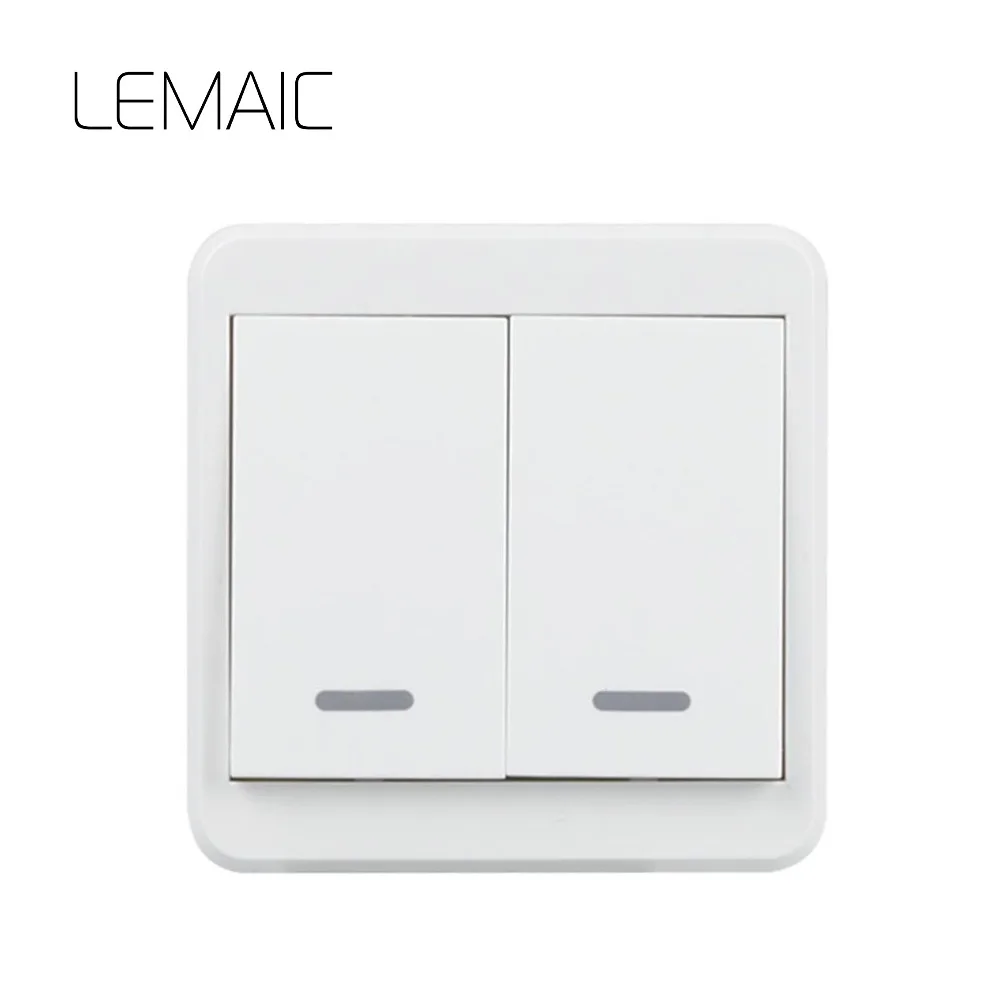 

LEMAIC Stairway Remote Control Switch AC 220V Lamp Light LED Bulb Wireless Switch Corridor Room Home Remote Lighting Wall Remote