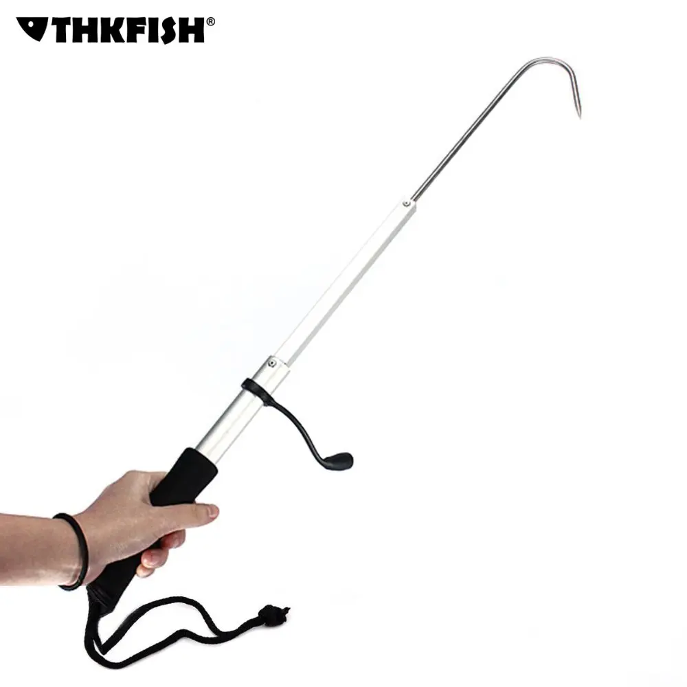 24ft 60Cm Telescopic Fishing Spear Hook Tackle Retractable Landing Gaff