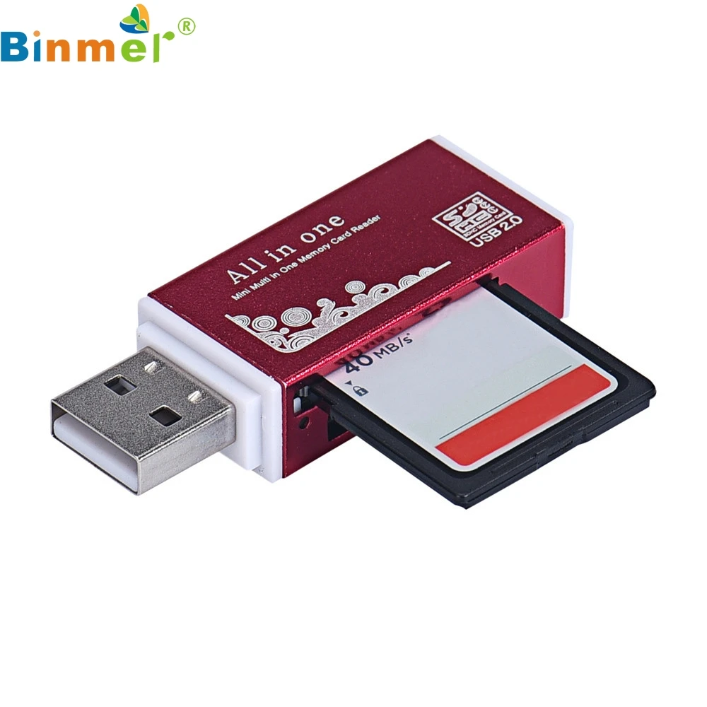 Хорошие продажи Бесплатная доставка и оптовая торговля USB 2.0 все в 1 Multi чтения карт памяти rd 9 декабря