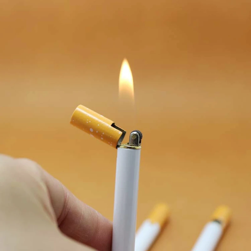 

Refillable Gas Lighters Cigarette Shape Mini Torch Lighters Smoking Accessories Outdoor Tools Portable Travel EDC Tool