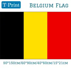 90*150 см 60*90 см 40*60 см 15*21 см 5 * 3FT Национальный флаг Бельгии полиэстеровый баннер