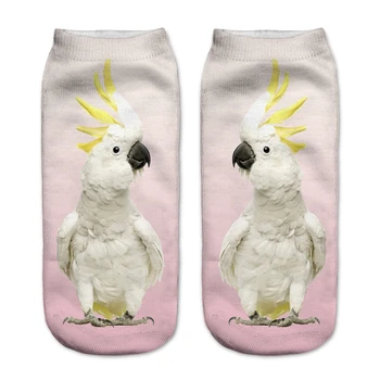 

1 Pair Cat Parrot Frog Pattern 3D Printing Unisex Cotton Socks Cotton Knitted Cozy Socks For Women Man Hot Item Stylish Hot