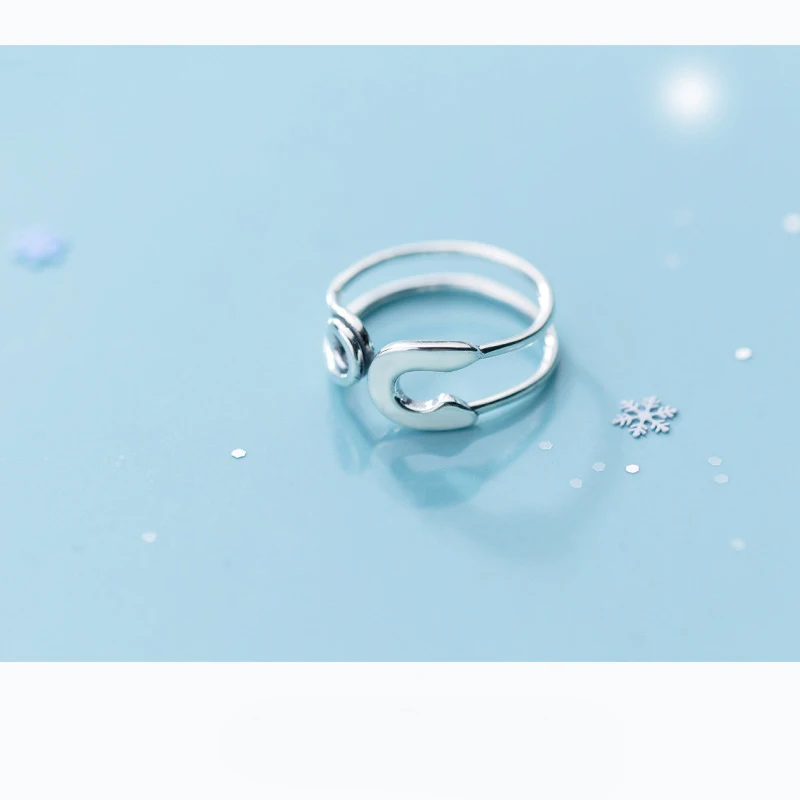 MloveAcc кольцо из 100% серебра 925 пробы закрученное безопасное на палец женские