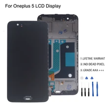 For Oneplus 5 A5000 LCD Display Touch Screen With Frame Digitizer For Oneplus 5 Display Screen LCD Phone Parts Free Tools For Oneplus 5 A5000 LCD Display Touch Screen With Frame Digitizer For Oneplus 5 Display Screen LCD Phone Parts Free Tools