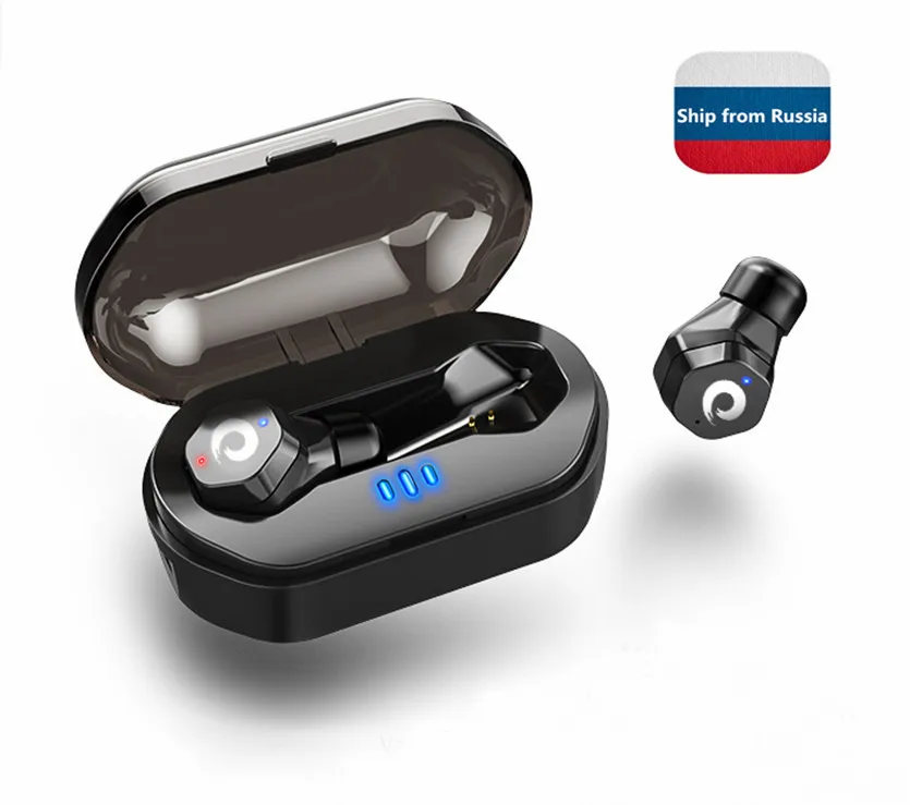 

langsdom F8 IPX7 TWS Waterproof Mini wireless Bluetooth 5.0 Earphone with Charging Box Wireless Headset Earbuds with Mic