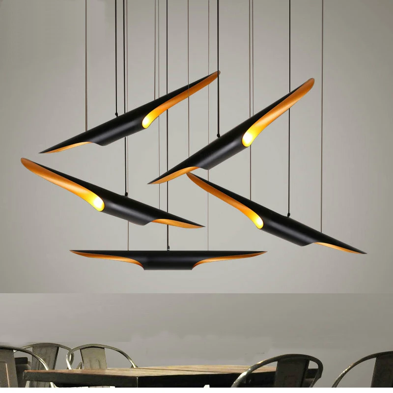 Post Modern Coffee Shop Aluminum Pendant Lamp Restaurant Clothing Store Hanging Lamp Bar Kitchen Pendant Light led Pendant Light