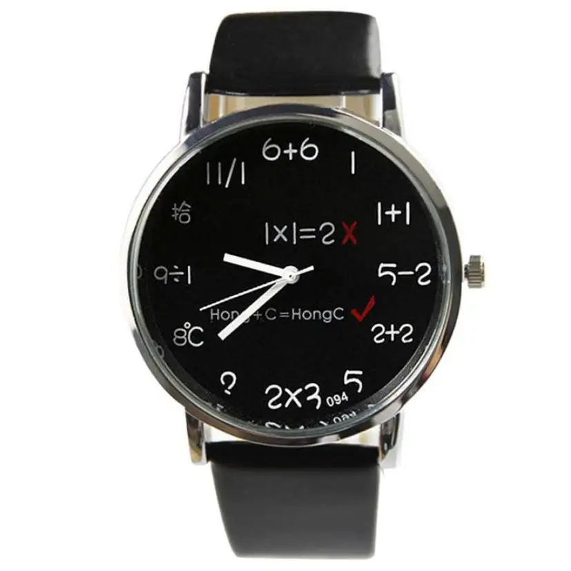 

Timezone #301 Creativity Womens Watch Numbers Imitation Leather Quartz Wrist Watch
