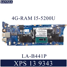 KEFU ZAZ00 LA B441P Laptop motherboard for Dell XPS 13 9343 Test original mainboard 4G RAM