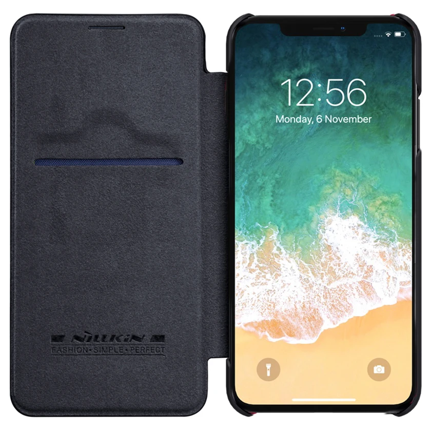 Чехол Nillkin Qin для iPhone XS Max Роскошный чехол бумажник кожаный флип Apple X / M|flip cover|case
