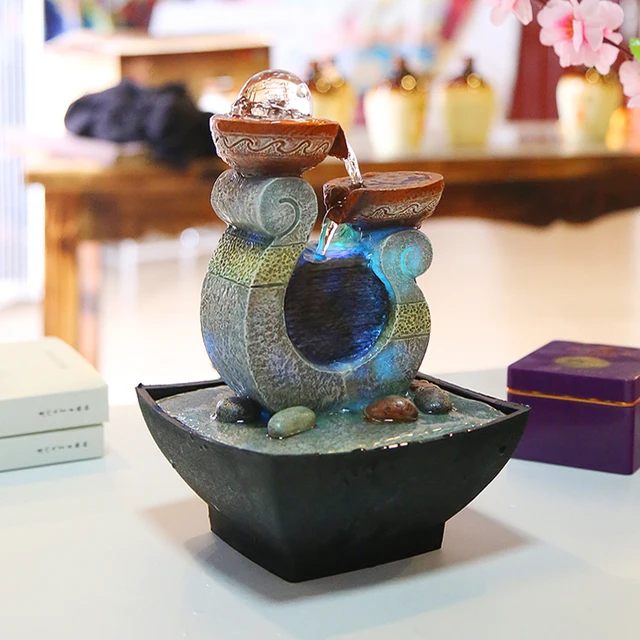 water fountain decoration crafts resin crafts home decor rountain furnishing articles lucky home decoration desktop ornament - Home Decor Articles water fountain decoration crafts resin crafts home decor rountain furnishing articles lucky home decoration desktop ornament - Home Decor Articles