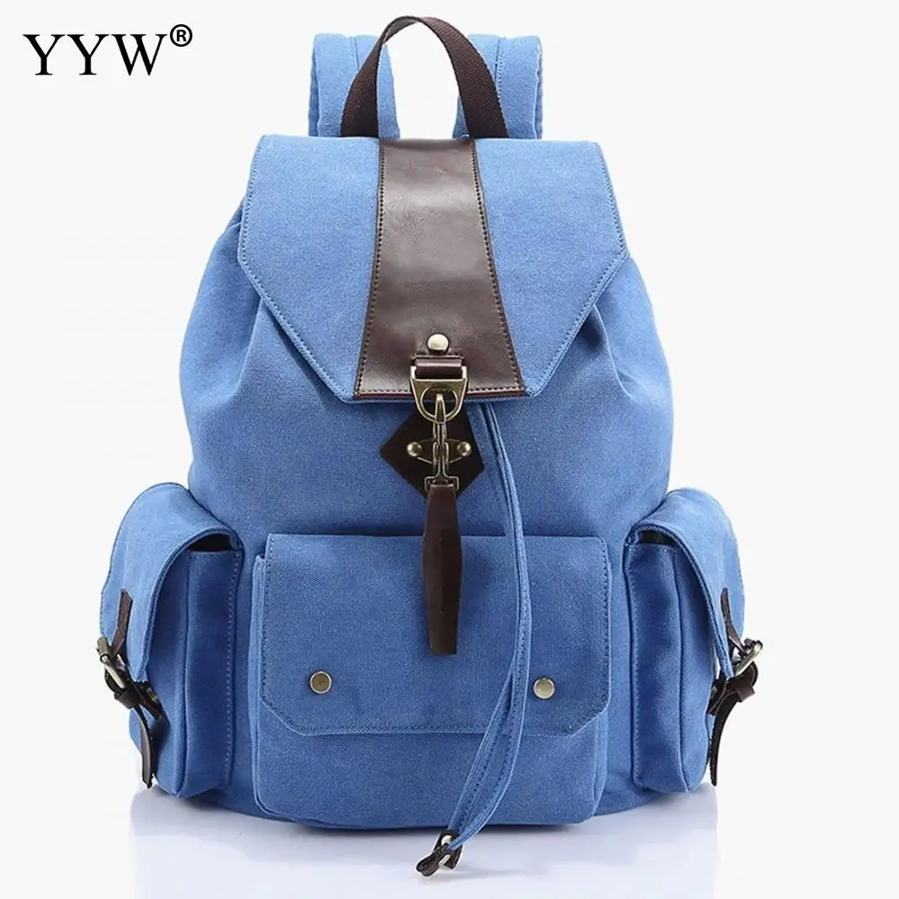 Vintage Backpack Unisex Large Capacity School Backpack Gray Travel Backpack For Women Men Canvas Sackpack Black With Pocket цена Vintage Backpack Unisex Large Capacity School Backpack Gray Travel Backpack For Women Men Canvas Sackpack Black With Pocket цены онлайн