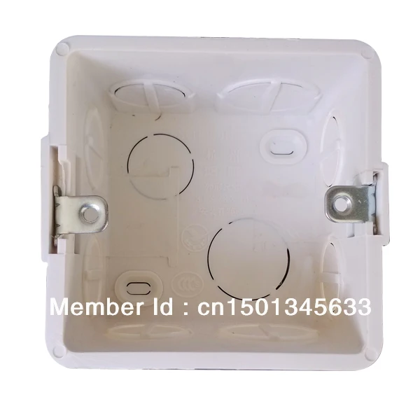 wholesale 10pcs/1lot single gang wall mount junction box, type 86