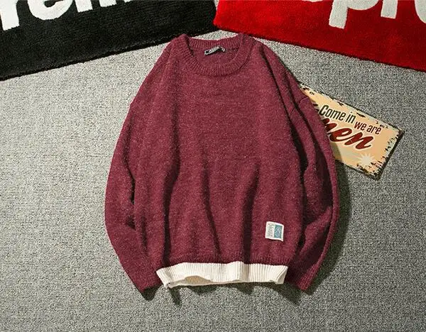 Rlyaeiz свитер для мужчин брендовый пуловер для мужчин осень зима высокое качество цвет пэчворк Трикотажные мужские свитера Sueter Hombre