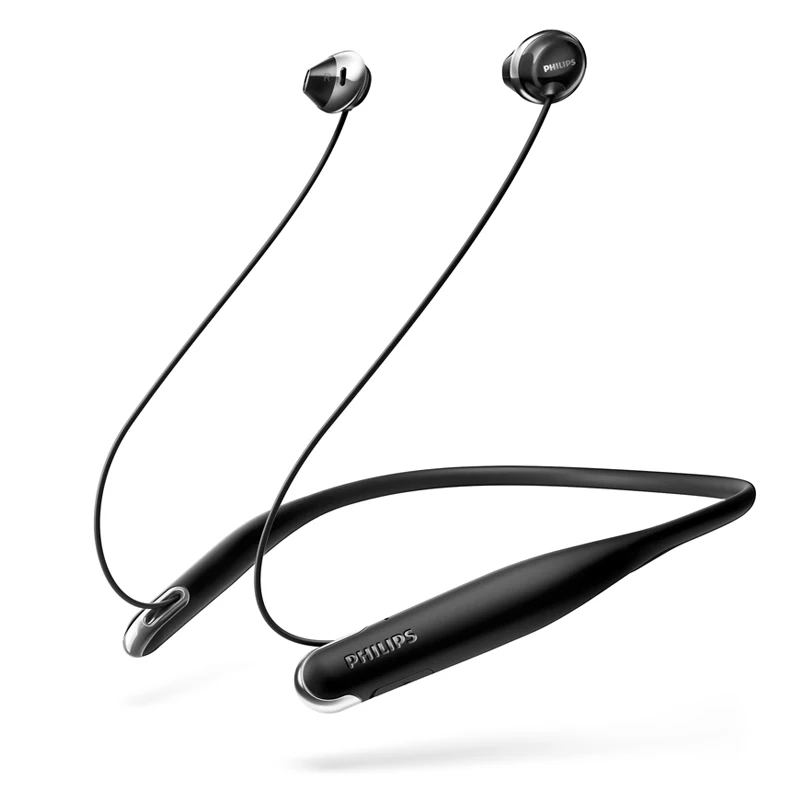 Philips SHB4205 Bluetooth наушники Поддержка A2DP, AVRCP, HFP, HSP Bluetooth 4,1 USB кабель для Galaxy note 8 официальная сертификация - Цвет: Black