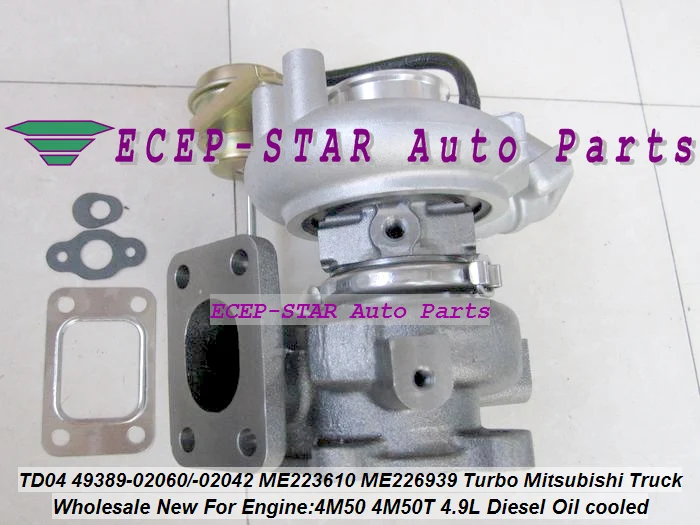 TD04 TD04-4 49389-02060 49389-02042 ME223610 ME226939 Turbo For Mitsubishi Truck 4M50 4M50T 4.9L Diesel Oil cooled (2)