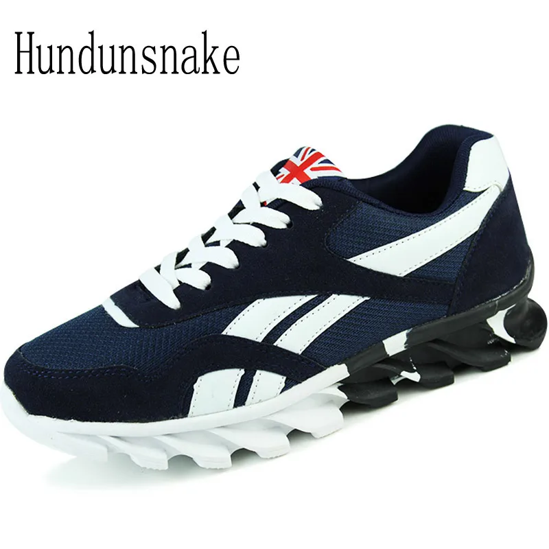 

Hundunsnake Blue Sneakers Men Breathable Mesh Athletic Shoes Jogging Adult Male Shoes Sports Running Shoes For Men Krasovki T360