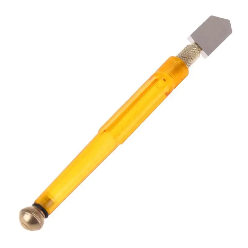 16,8 см одноцветные, блестящие резак для Стекла Резак алмазный резак для стекла противоскользящая металлическая ручка стальное лезвие