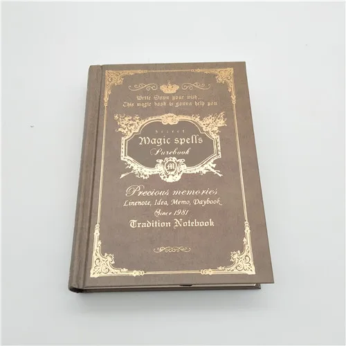 Европейский стиль, толстая Ретро Волшебная книга, блокнот, канцелярские принадлежности, труба А6, толстый креативный портативный блокнот, дневник, записная книжка для путешественников - Цвет: 146mmX105mmX25mm