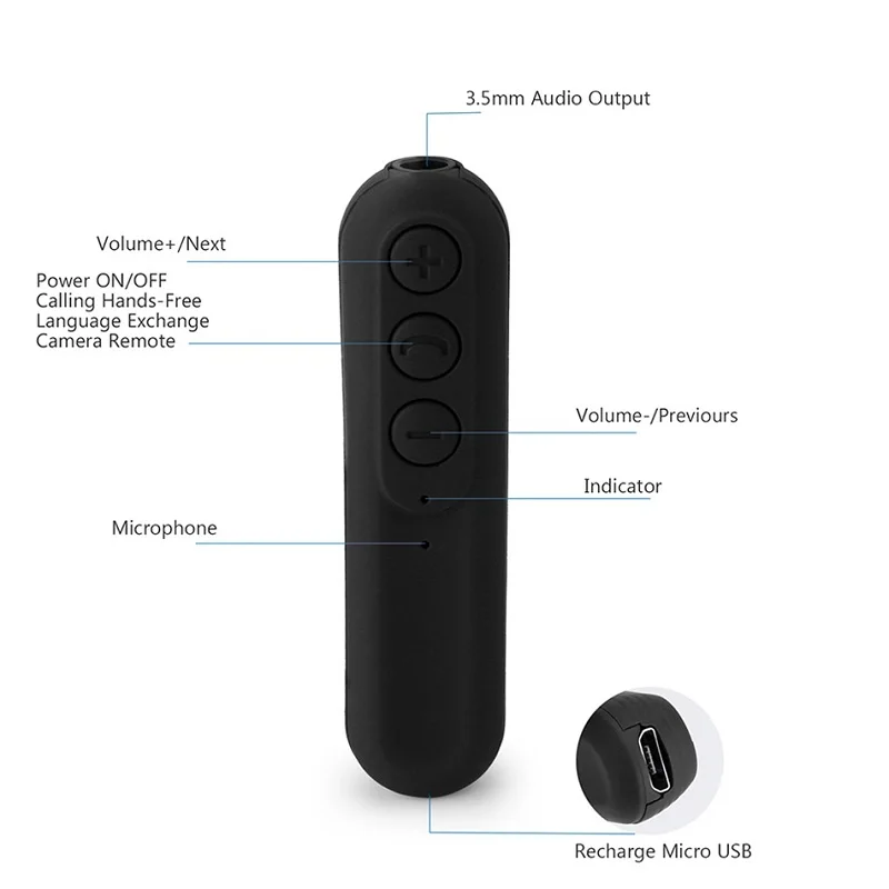 Универсальный Беспроводной 3,5 мм Bluetooth Car Handfree мини потокового A2DP Беспроводной авто AUX аудио адаптер с микрофоном для Car kit телефон