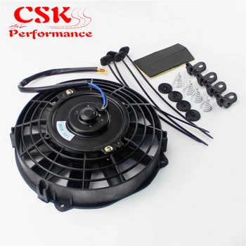 

Universal 7" Electric Radiator / Intercooler 12v Slim Cooling Fan + Fitting Kit