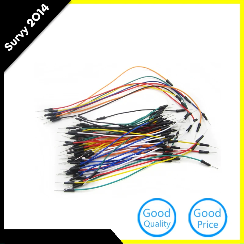 

65pcs/Pack Mix Color Male to Solderless Flexible Breadboard Jumper Cable Wire For Arduino
