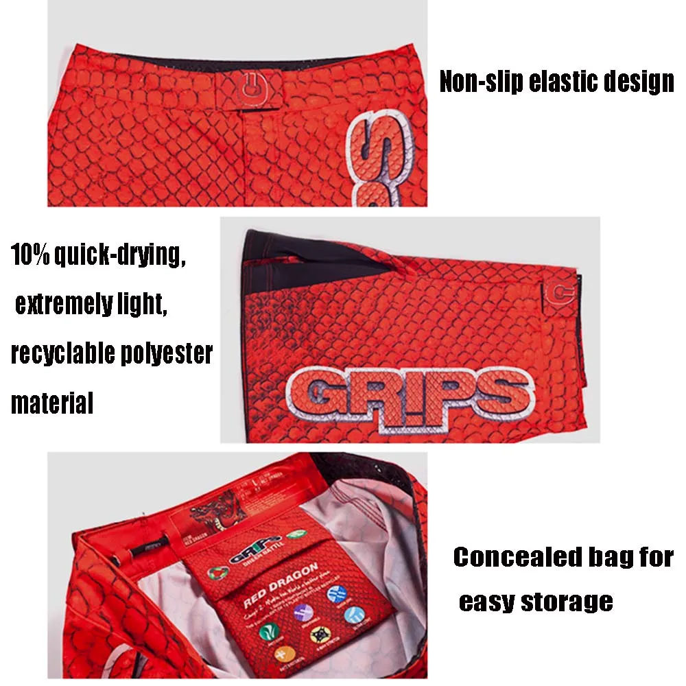 MMATrunks 2019 Red Letter Print Kick Boxing Shorts MMA Trunks Short Muay Thai Boxeo Thai Grappling Sportbroek Heren Gym Shorts (1)