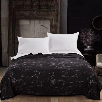 

Black White Blanket for Beds Thin Quilt Fashionable Bedspread 150x200cm Fleece Throw Blanket soft and comfortable bed linen set