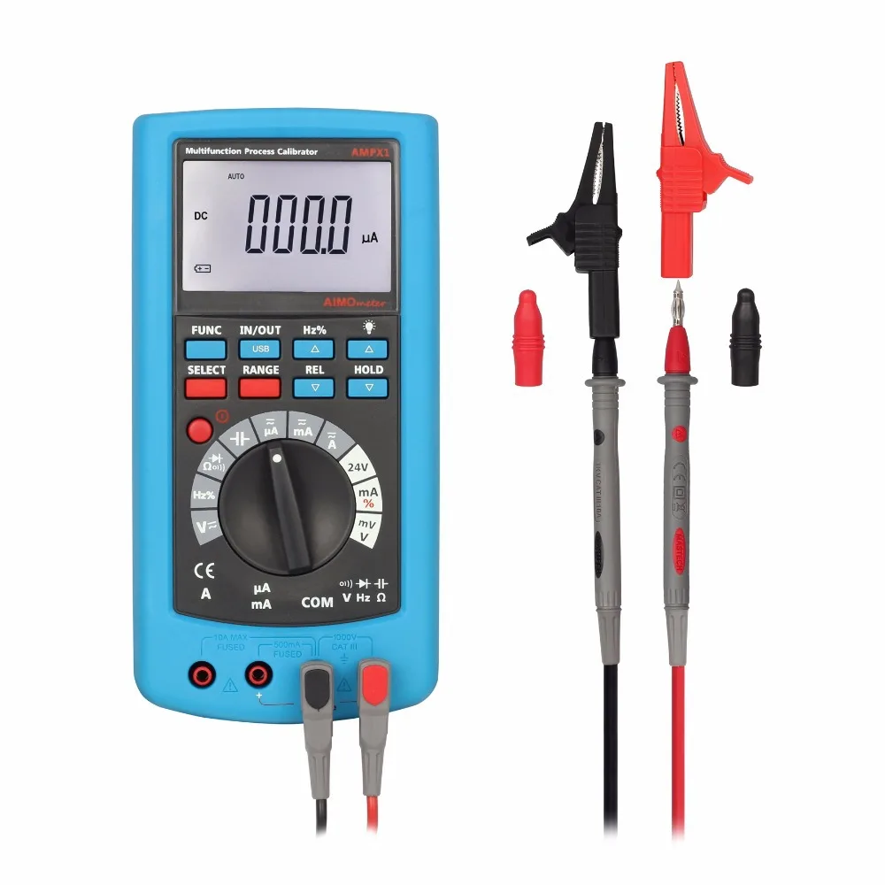Hi accuracy 0.02 &1uA Resolution Multifunction Process Calibrator DCV