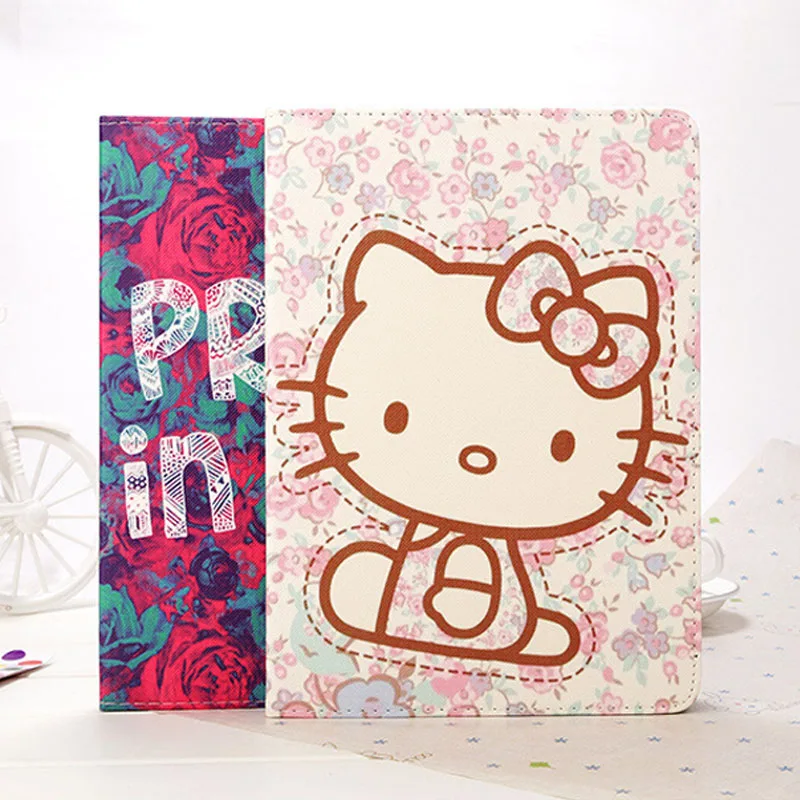 

Case For iPad Mini 4 Cartoon Cat Flip Protect Cover Auto Sleep / Wake upr Cover Stand Leather Case For Apple iPad Mini 8 Inch