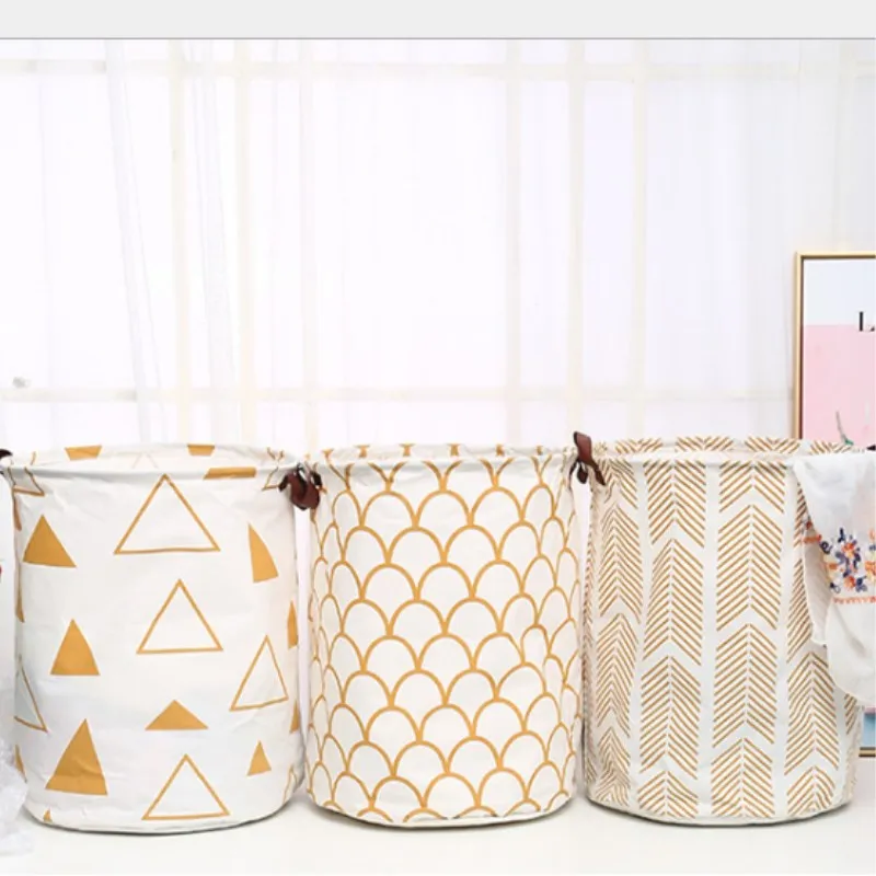 طوي سلة تخزين ملابس صندوق تخزين ملابس حقيبة القذرة سلة الغسيل الاطفال اللعب المنظم المنزل أشتات تخزين برميل