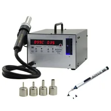Станция горячего воздуха I852A+ Цифровая паяльная станция SMD горячий воздух для поверхностного монтажа пистолет паяльная станция 220 В