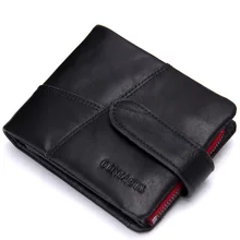 Classical Men Wallets Genuine Leather Wallet Fashion Zipper Purse Card Holder Wallet For Man N1103-2