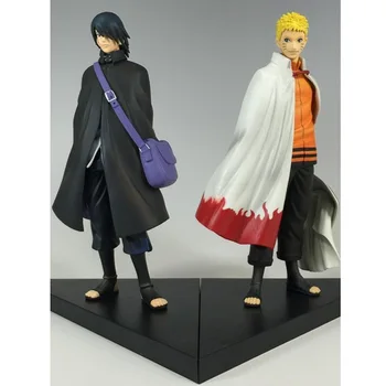

2pcs/Set 16cm Naruto Figure Uchiha Sasuke Naruto Uzumaki PVC Figure Toy Model Dolls