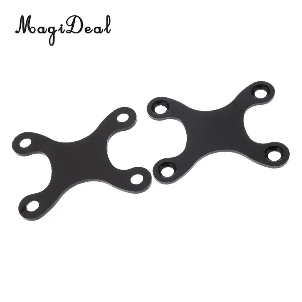 MagiDeal 2pcs Aluminum Alloy Skateboard Longboard Anti Sinking Gasket Prevent Sag Red