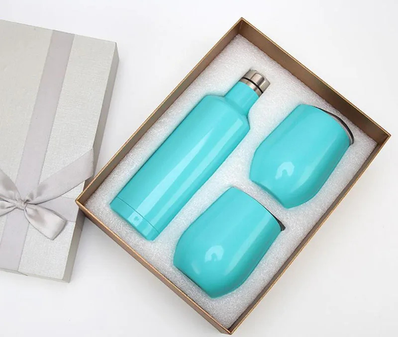

Amazing Creative Gift Set Wine Bottle Gift Box Wine Tumbler Beer Red Wine Cup Double Wall Vacuum Insulated Mugs Swig Egg Cups