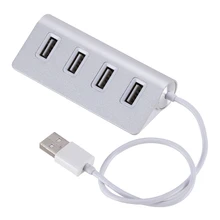 Светодиодный высокоскоростной 4 порта USB 2,0 мульти концентратор переходник разветвитель конвертер ПК ноутбук WD