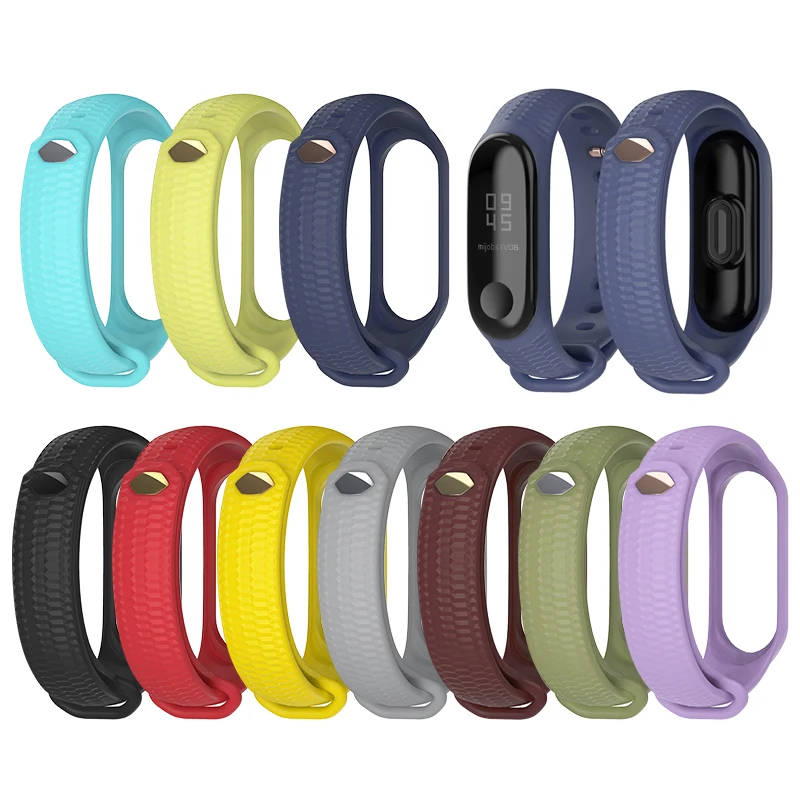 

For Mi Band 4 Wrist Strap for Xiaomi MiBand 4 Sport Silicone Bracelet for Xiaomi Mi Band4 Smart Watch Bracelet Smart WristStrap