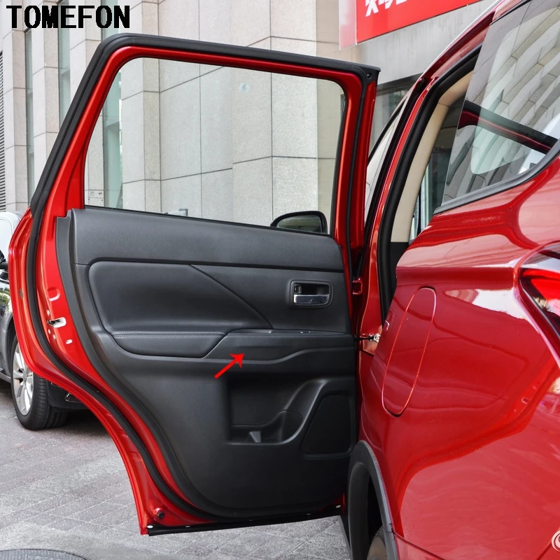 TOMEFON 4 шт. для Mitsubishi Outlander 2016 2017 2018 ABS матовое или углеродное волокно ручка дверного