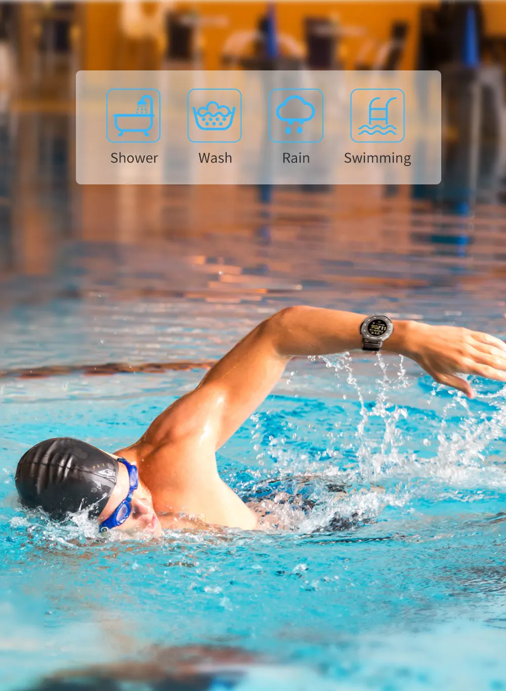 Bluetooth Smart Watch Sport шагомер Водонепроницаемый Напоминание Цифровой Мужчины SmartWatch Беспроводные устройства для IOS телефона Android