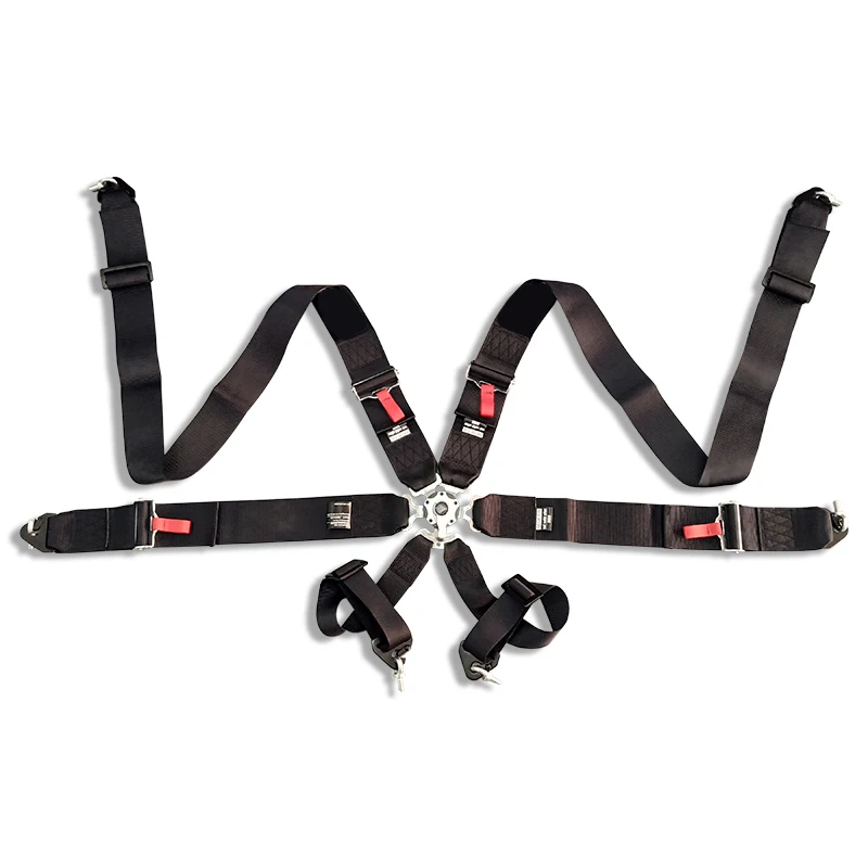 

2sets/lot Sports Racing Harness Seat Belt 6 Point 3" Racing Seat belt with FIA 2021 FIA 2022 (red blue black grey)