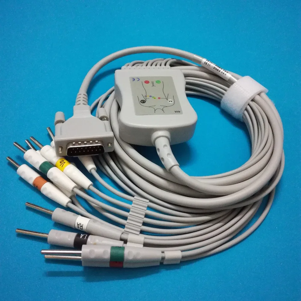 Shiller Welch allyn EKG кабель 10 свинцовый ЭКГ din3.0 на клемме|Артериальное давление| |